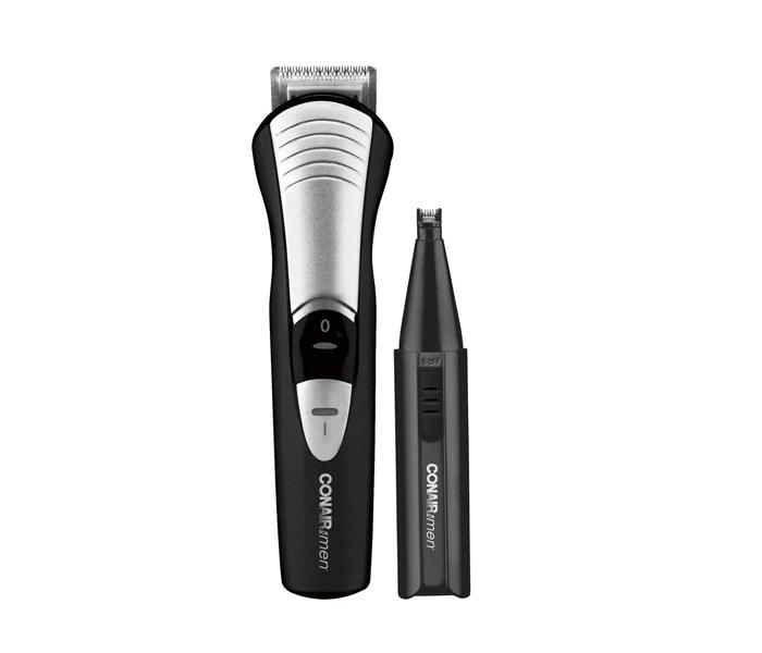 CONAIR Combo Trim 15-Piece Cordless Beard and Moustache Trimming System - Black - Zoom Image 1