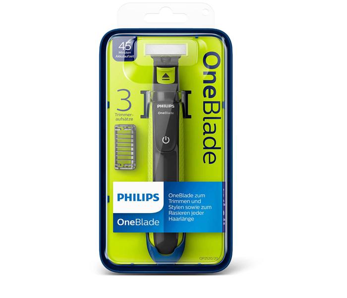 Philips QP2520/20 OneBlade Rechargeable Facial Trim Edge Shave Hair Trimmer with 3 x Styling Combs  - Zoom Image 2