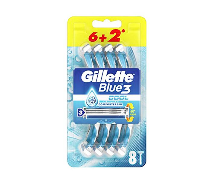 Gillette Blue3 Cool Disposable Razors - Pack of 8 - Zoom Image