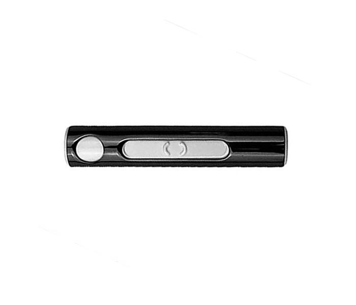 Smart USB Rechargeable and Flameless Windproof Designer Cigarette Lighter - Black - Zoom Image 2