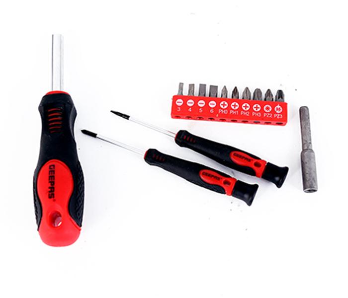 Geepas GT7637 18 Pcs Tool Kit Black and Red (Blocked) - Zoom Image 3