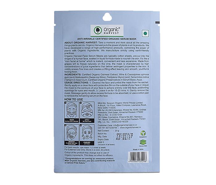 Organic Harvest Anti-Wrinkle Sheet Mask - 20g - Zoom Image 2