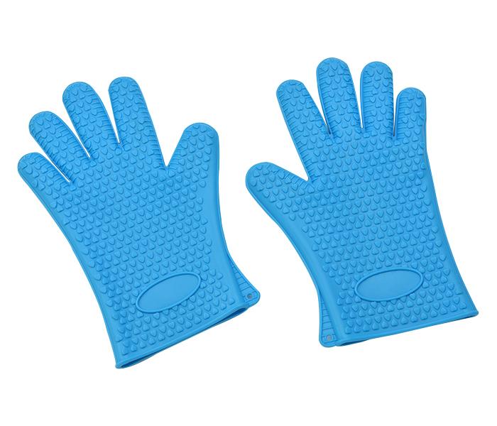 Home Pro 2654 Heat Resistant Silicone Glove - Blue - Zoom Image