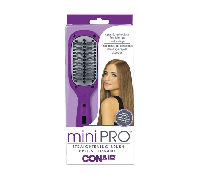 Conair Mini Pro Straightening Brush - Purple - Zoom Image 2