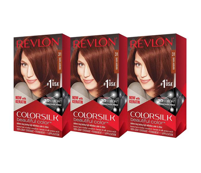 Revlon Colorsilk Beautiful Color - Dark Auburn (3 Count) - Zoom Image