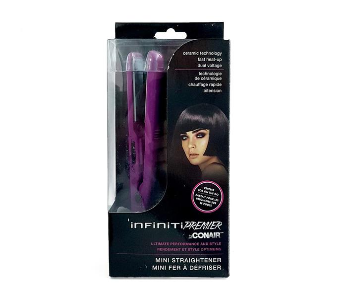 Infiniti Premier By Conair Mini Ceramic Hair Straightener - Purple - Zoom Image 2