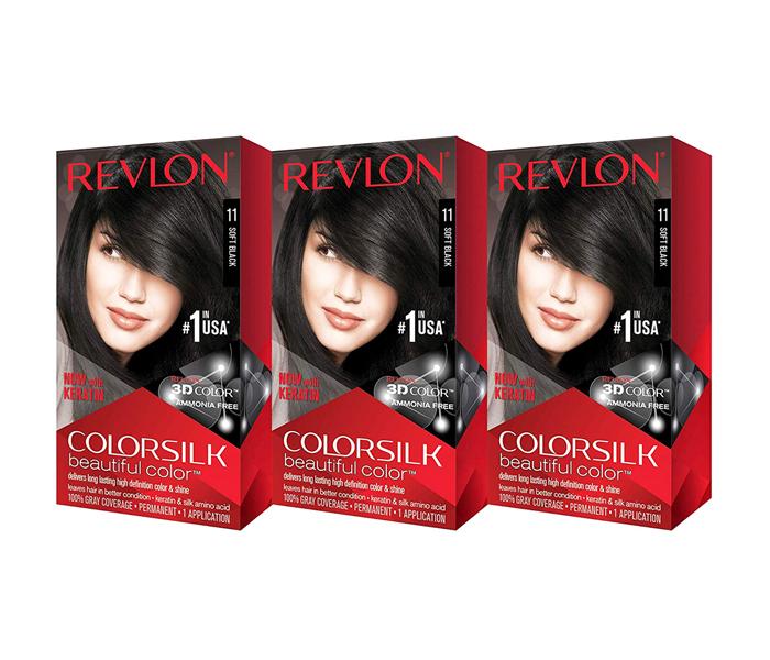 Revlon Colorsilk Beautiful Color - Soft Black (3 Count) - Zoom Image