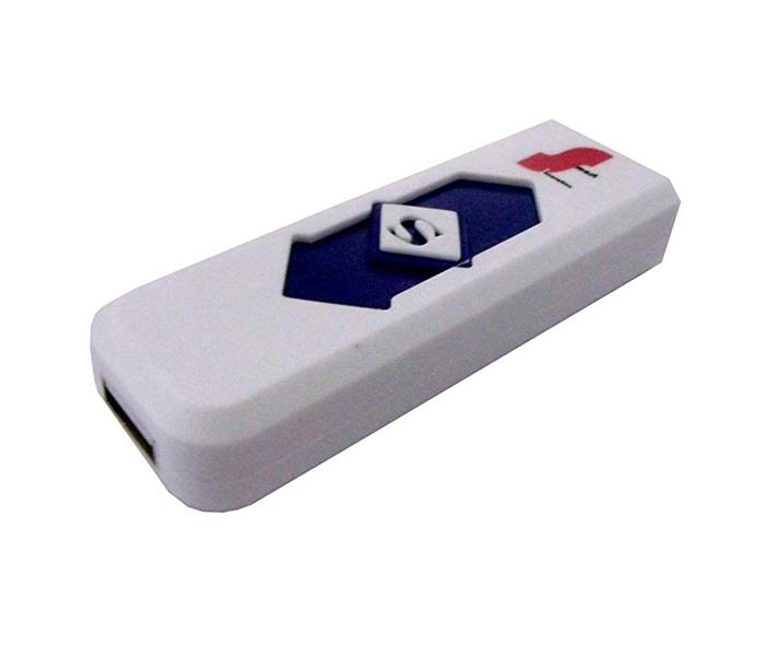 Electronic Rechargeable USB Lighter - White - Zoom Image 1