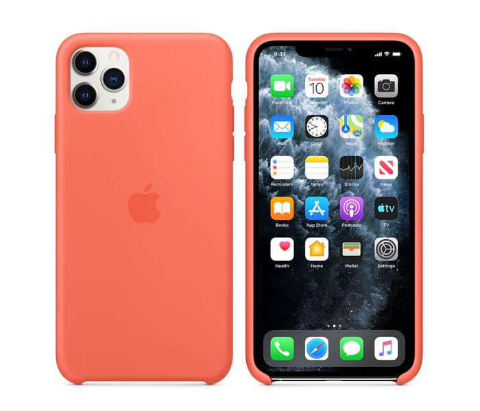 Apple MX022 iPhone 11 Pro Max Silicone Case - Clementine - Zoom Image 4