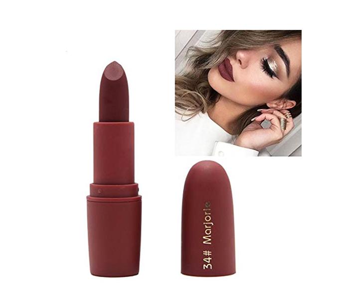 Miss Rose 7301-026M96 Matte Finish Velvet Waterproof Lipstick 34 Marjorie - Zoom Image 1