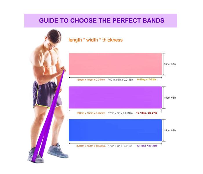 FSB 1212 Fitness Stretch Bands Set of 3 - Zoom Image 4