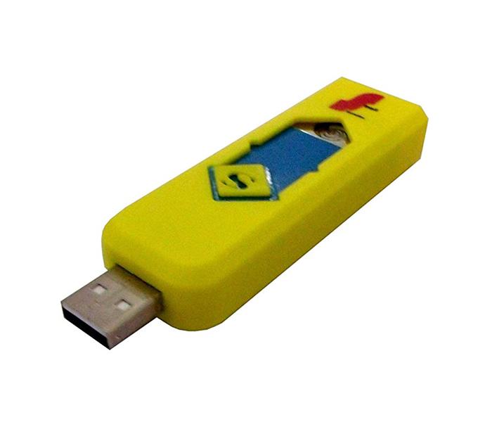 Electronic Rechargeable USB Lighter - Yellow - Zoom Image 1