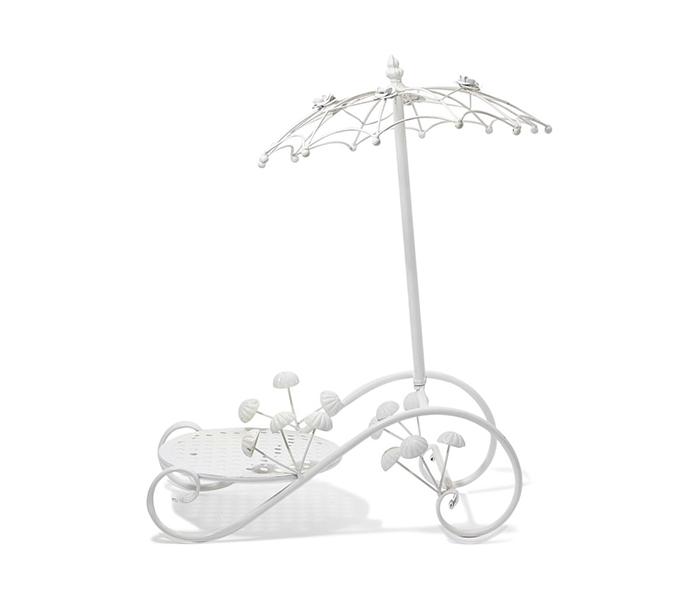 KMTE Kreative Steel Flower Pot Stand - White, 46 x 58 x 23cm - Zoom Image 1