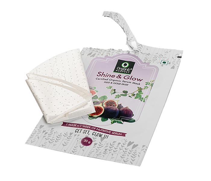 Organic Harvest Shine and Glow Sheet Mask - 20g - Zoom Image 3