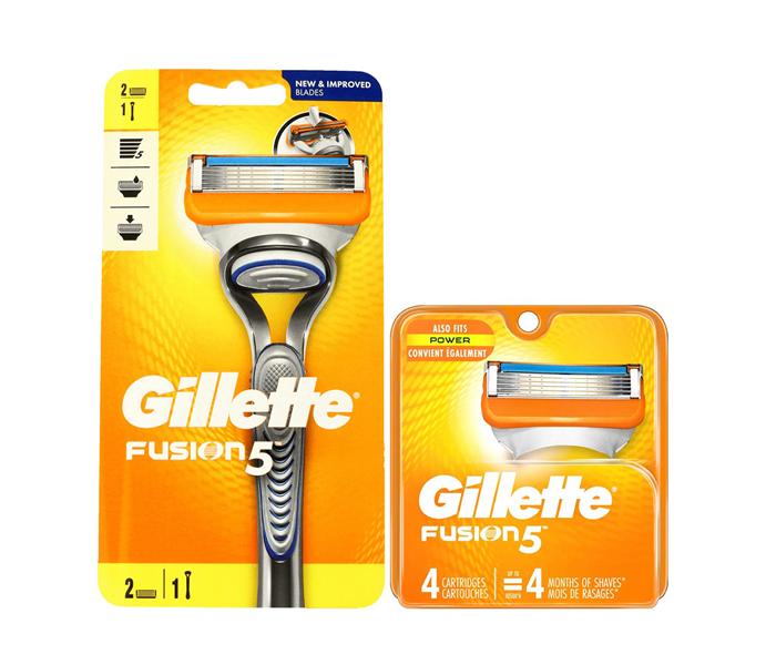 Gillette Fusion5 Razor with 2 Cartridges plus Pack of 4 Cartridges - Zoom Image