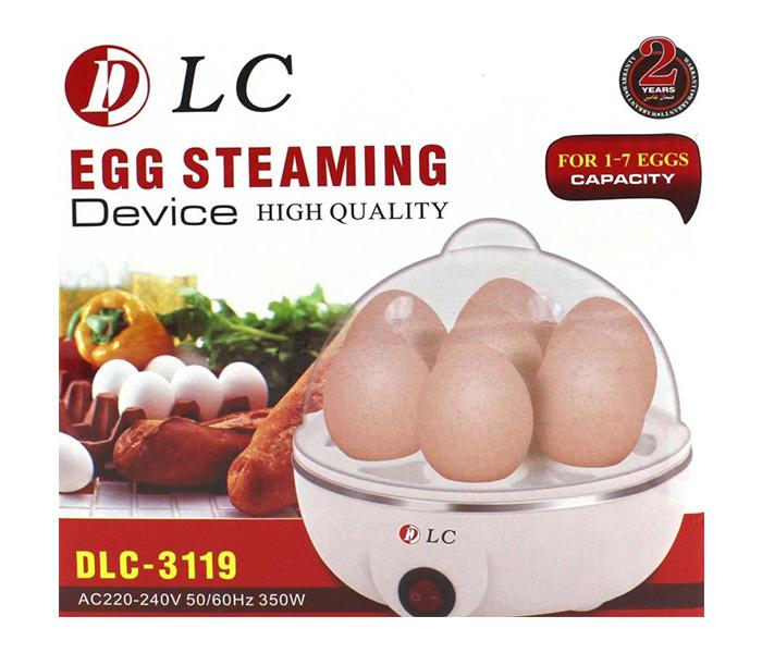 DLC 3119 350W Egg Steaming Device for 7 Eggs - White - Zoom Image