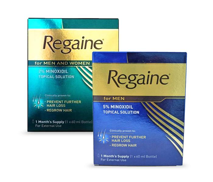 Regaine 5% for Men &amp; 2% for Women Minoxidil Topical Solution 2 in 1 Pack - Zoom Image