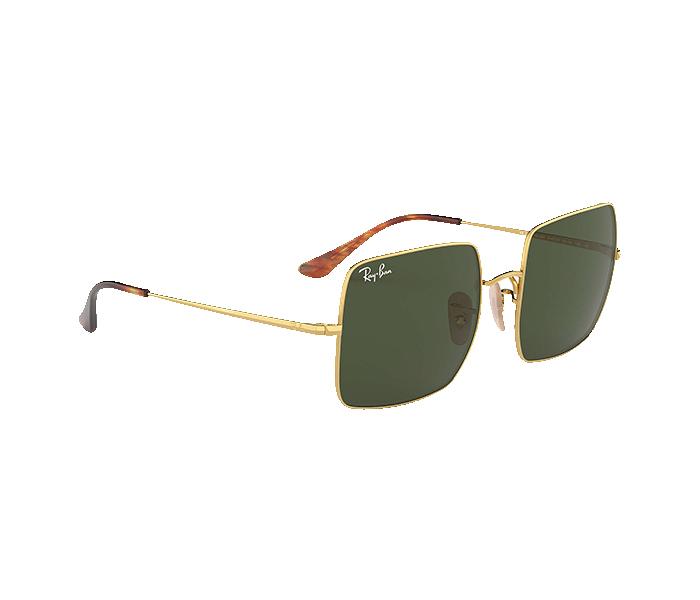 Ray Ban RB1971 914731 3N 54 Classic G-15 Square Gold Frame with Green Mirrored Sunglass for Unisex - Zoom Image 4