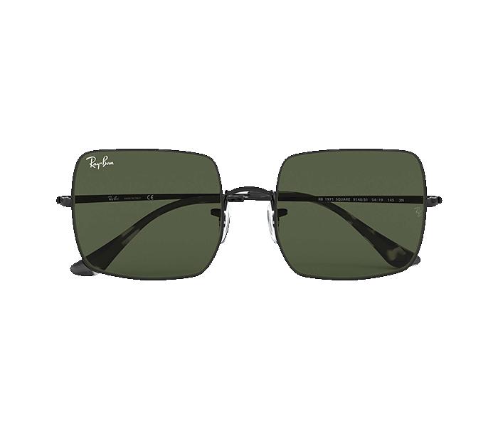 Ray Ban RB1971 914831 3N 54 Classic G-15 Square Black Frame with Green Mirrored Sunglass for Unisex - Zoom Image 2