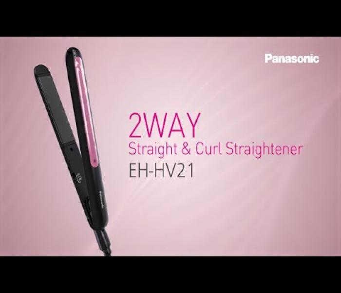 Panasonic EH - HV21 2-Way Curl & Hair Straightener - Black - Zoom Image 2