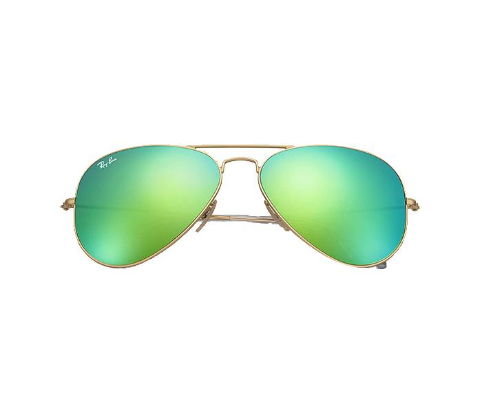 Ray Ban RB3025 112 19 3N 58 Aviator Matt Gold Frame with Green Mirrored Sunglass for Unisex - Zoom Image 2