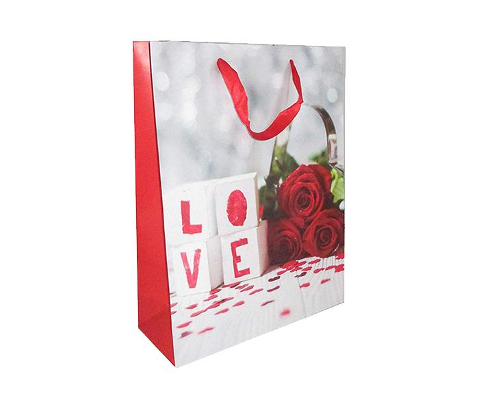 KMTE 12 Pieces Hand Made Paper Carry Bag with Love - Zoom Image