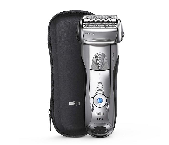 Braun Series 7 Wet &amp; Dry Rechargeable Electric Shaver  - Silver - Zoom Image 1