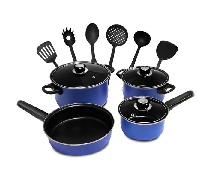 Olympia OE-1414 13Pcs Non-Stick Cookware Set Blue - Zoom Image