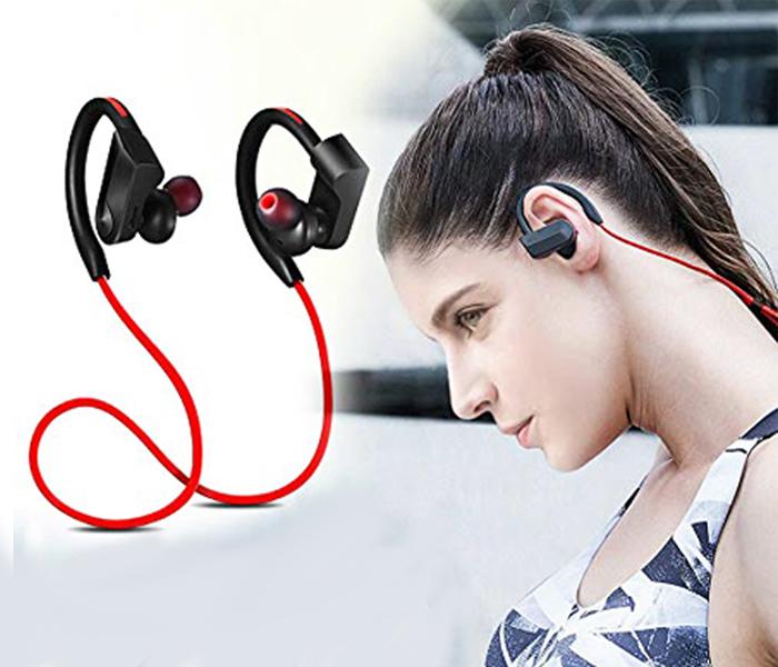 High Quality Wireless Bluetooth Sport Headset - Black - Zoom Image 5