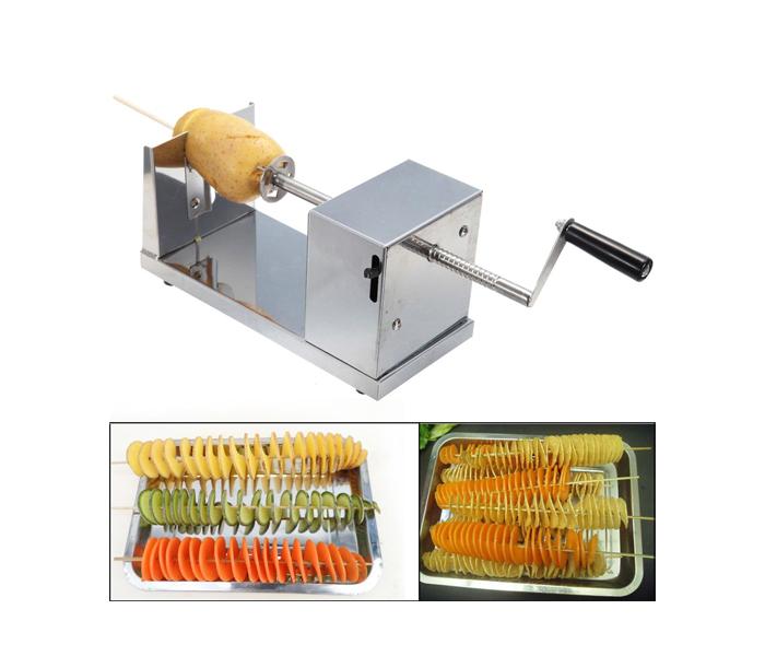 PSC0001 Stainless Steel Potato Slicer Cutter Machine - Silver - Zoom Image 2