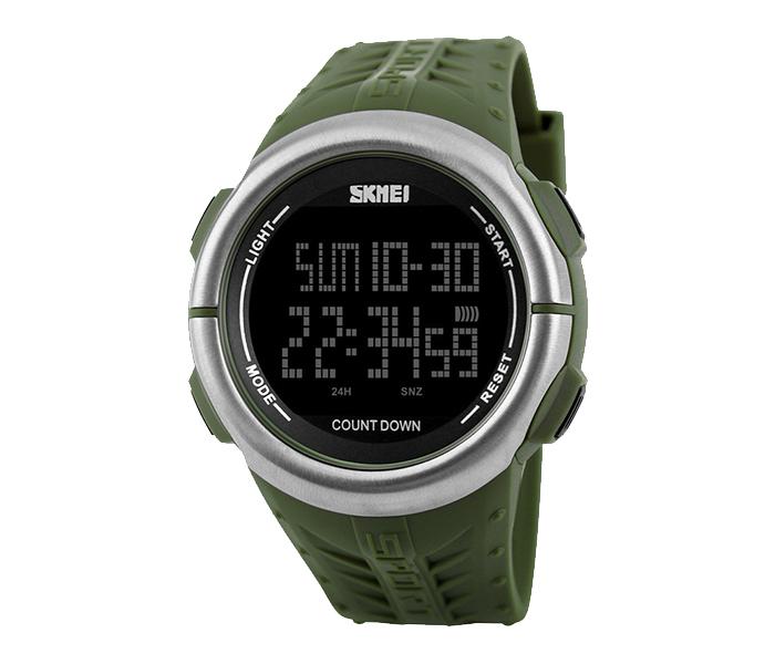 Skmei 1286 Digital Watch - Army Green - Zoom Image