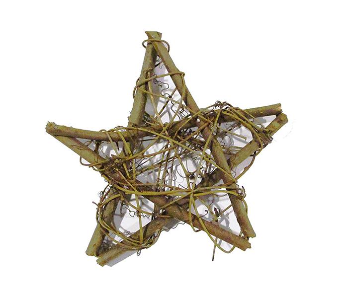 KMTE Natural Dried Rattan Wreath Door Wall Star - 3 Pieces - Zoom Image 1