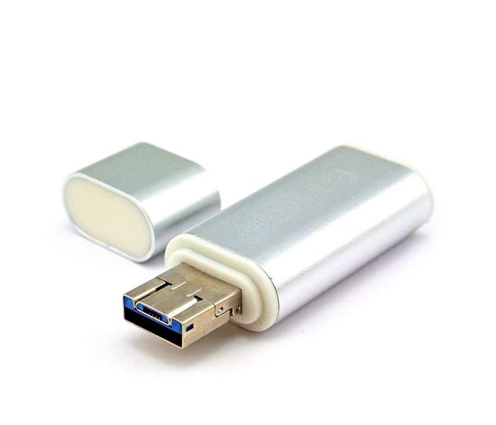 Earldom ET-OT28 OTG + USB HUB Micro SD TF Card Reader - Silver  - Zoom Image 4