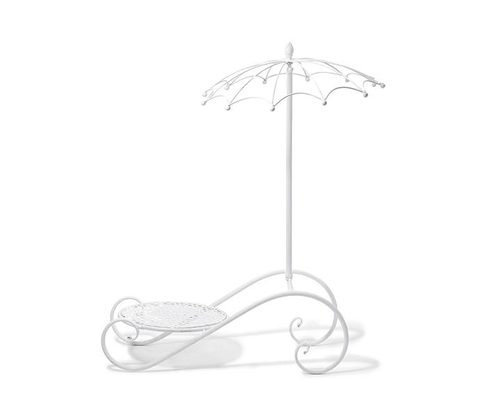 KMTE Kreative Steel Flower Pot Stand - White, 28 x 66 x 22cm - Zoom Image 2