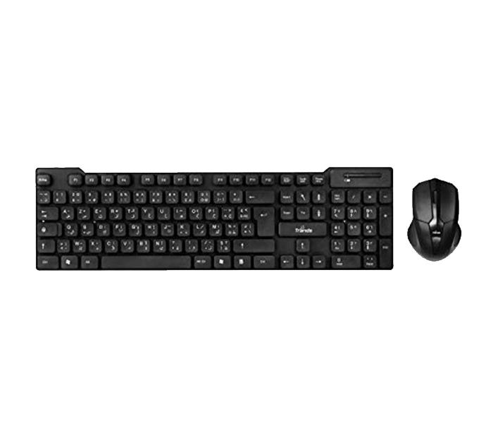 Trands TR-KB110 2.4G Wireless Keyboard & Mouse Combo - Black - Zoom Image 3