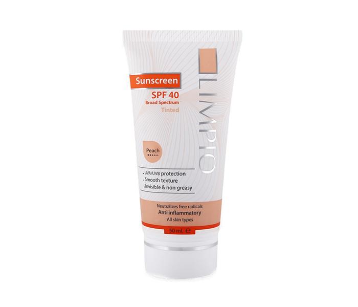 Limpio SPF 40 Colorful Sunscreen Cream - Peach, 50ml - Zoom Image