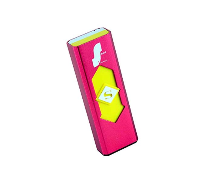 Smart Metallic USB Rechargeble Electronic Lighter - Fuchsia Pink - Zoom Image