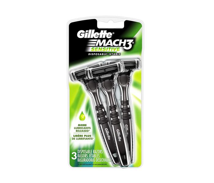 Gillette Mach 3 Sensitive Disposable Razors - Pack of 3 - Zoom Image 2