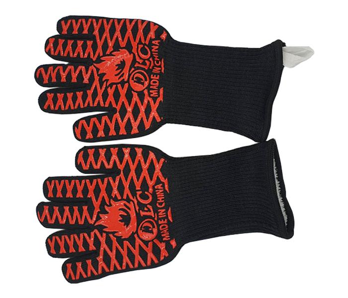 DLC 37180 BBQ Gloves - Black & Red - Zoom Image 2