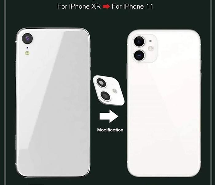 ST-91 Fake Camera Sticker for iPhone XR to iPhone 11 - White - Zoom Image 2