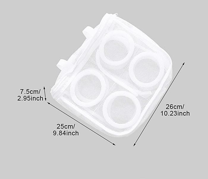 Mesh Laundry Shoes Bags for Washing Machine Dry Shoe Organizer Protector Hanging Bags Home Storage Organizer - Blue - Zoom Image 4