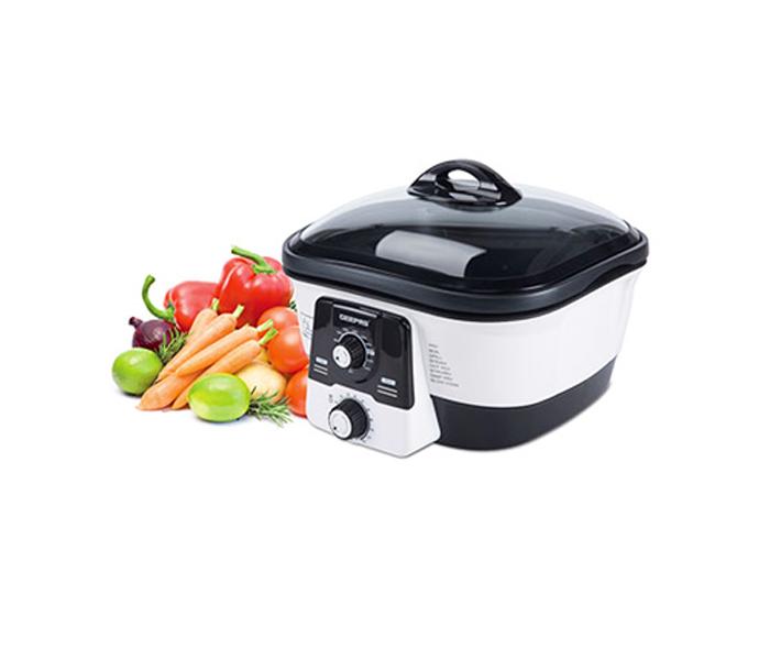 Geepas GMC35019UK 6 Litre Eight in One Multi Cooker - White an d Black - Zoom Image