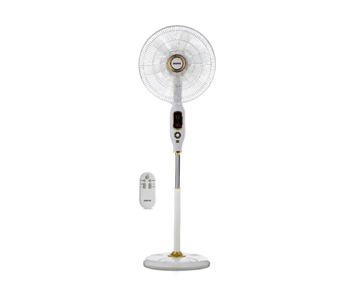 Geepas GF9491 16 Inches Stand Fan, Remote Control White - Zoom Image