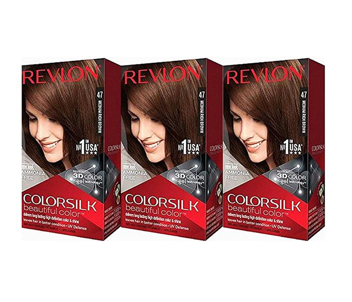 Revlon Colorsilk Beautiful Color - Medium Rich Brown (3 Count) - Zoom Image 1