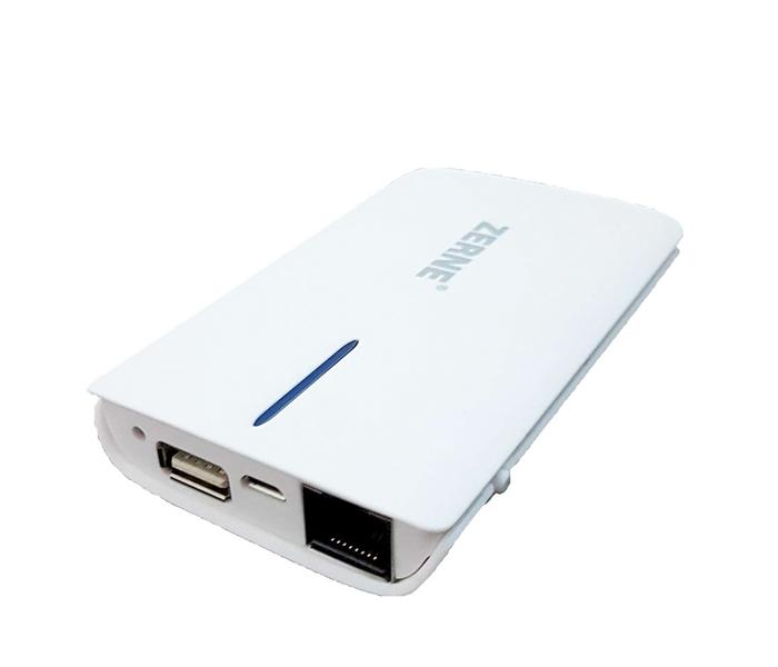 3G Pocket Wifi Router with Wifi Sharing and Power Bank - White - Zoom Image 2