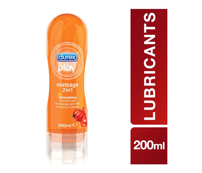 Durex Play 200 Ml Massage 2 In 1 Stimulation Intimate Lube Arousing Guarana - Zoom Image