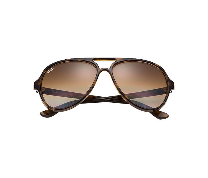 Ray Ban RB4125 710 51 2N 59 Cats 5000 Classic Pilot Tortoise Frame with Light Brown Mirrored Sunglass for Unisex - Zoom Image 2