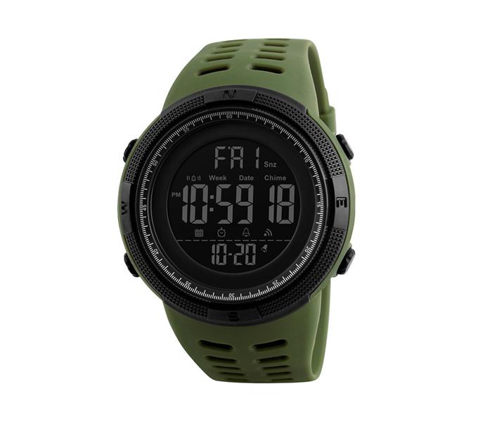 Skmei 1251 Digital Wrist Watch - Army Green - Zoom Image