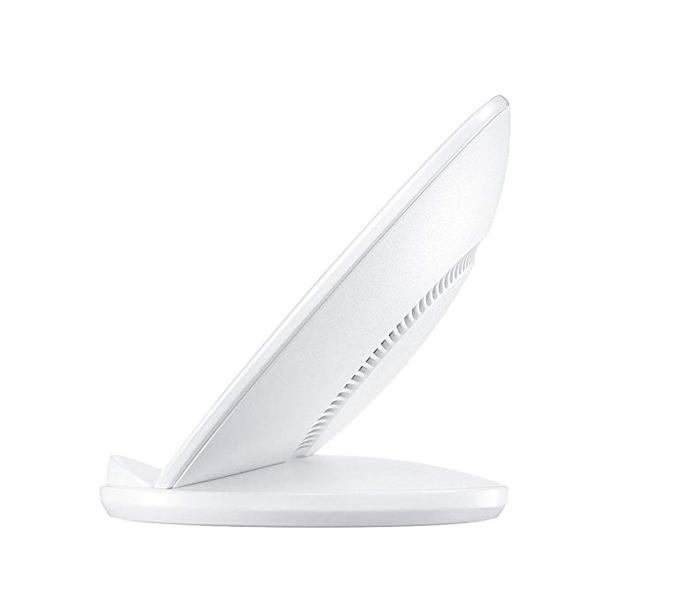 Qi 5mm Wireless Charging Pad Fast Charger Stand Dock - White - Zoom Image 2