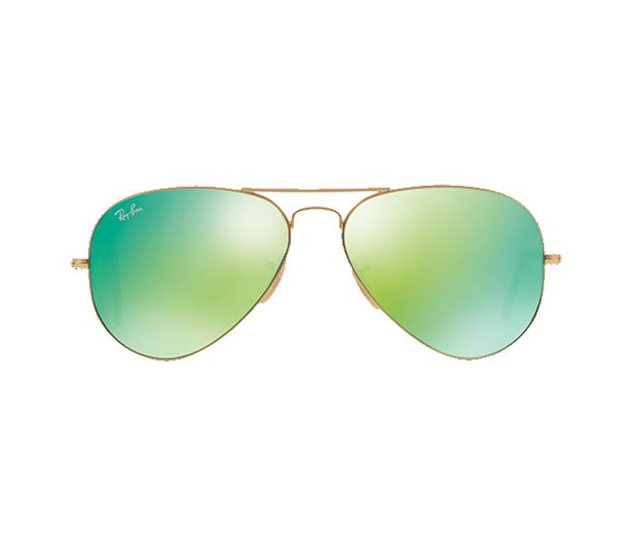 Ray Ban RB3025 112 19 3N 58 Aviator Matt Gold Frame with Green Mirrored Sunglass for Unisex - Zoom Image 4